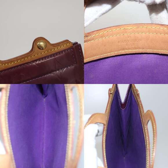 LOUIS VUITTON Monogram Vernis Stanton Tote Bag Purple Viole M91079 - Picture 11 of 12